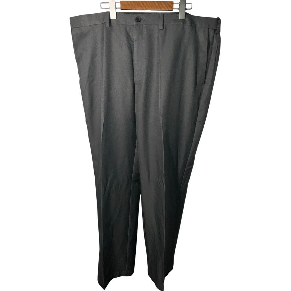 Haggar Clothing Cool 18 Performance Gray Classic Fit Dress Pants Size 44x30 NWT
